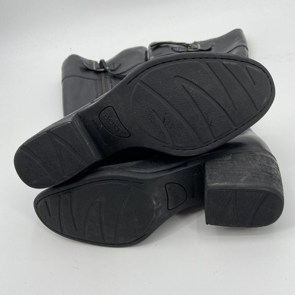 Born Black Leather Uchee Boot Knee High - Picture 3 of 5